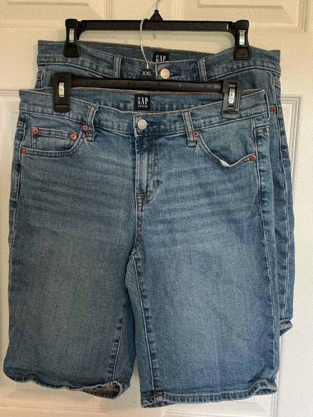 2 pair of Gap Bermuda denim shorts